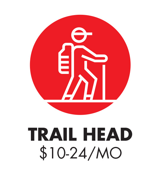 Trail Head Icon $5 - 24 monthly